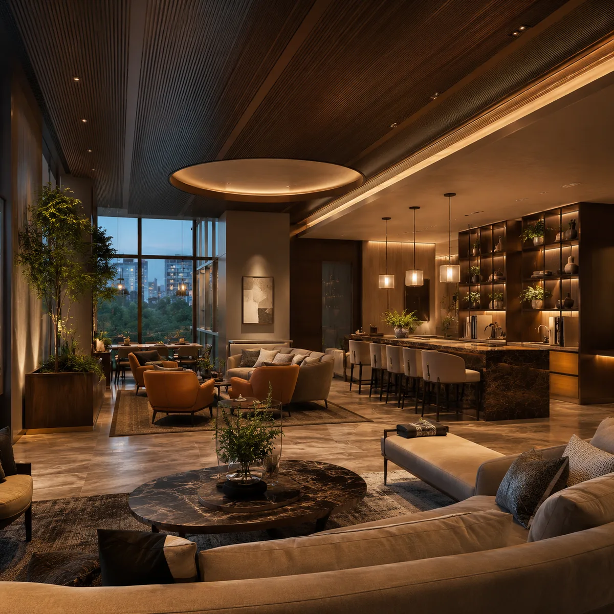 Clubhouse lounge and social space at Kalyani Kanakapura Road, Konanakunte, South Bengaluru Clubhouse lounge and social space at Kalyani Kanakapura Road, Konanakunte, South Bengaluru