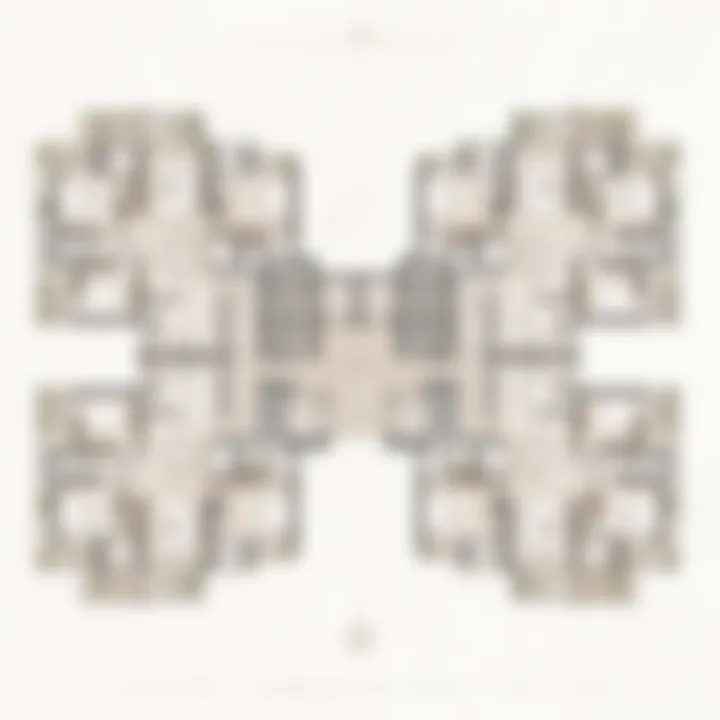Typical two-wing floor plate of the Kalyani Kanakapura Road tower in Konanakunte, South Bengaluru